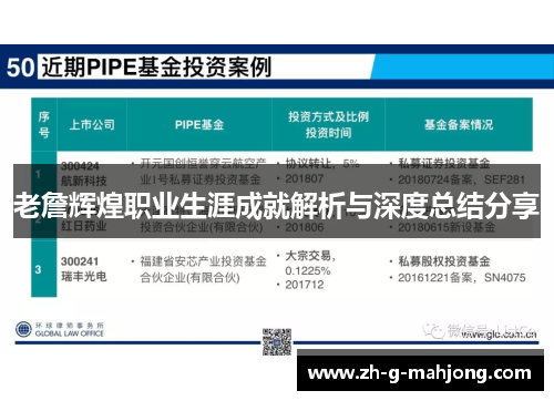 老詹辉煌职业生涯成就解析与深度总结分享